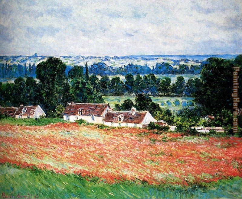 Claude Monet Field Of Poppies, Giverny Painting Anysize 50% Off - Field 