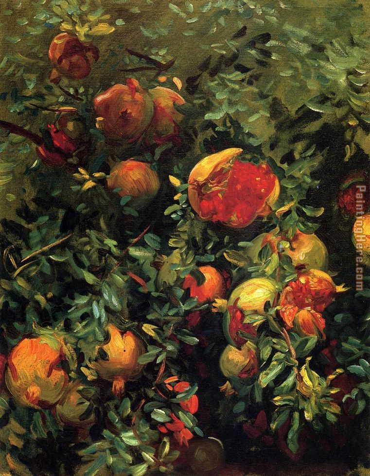 Pomegranates painting - John Singer Sargent Pomegranates art painting