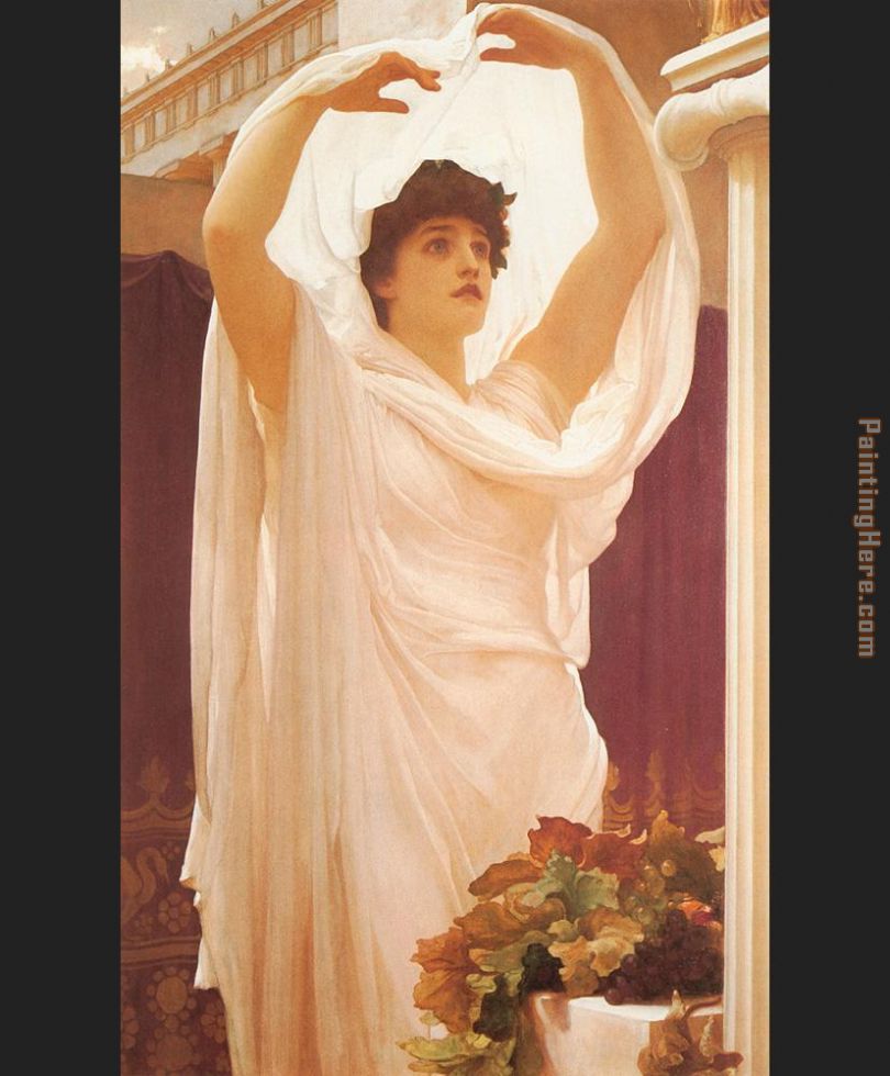 Invocation painting - Lord Frederick Leighton Invocation art painting