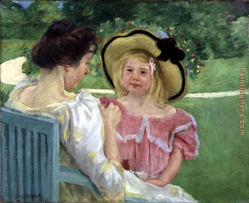 Mary Cassatt In The Garden 1904 Painting Anysize 50 Off In The Garden 1904 Painting For Sale