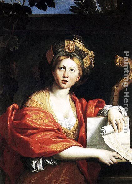 Sibyl painting - Domenichino Sibyl art painting