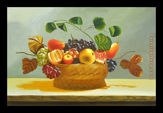 flower The Fruit Basket Framed Painting flower The Fruit Basket Framed Painting