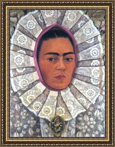 frida kahlo self portrait on the border
