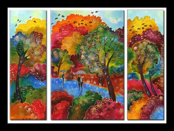 landscape Autumn Wind Framed Painting landscape Autumn Wind Framed Painting