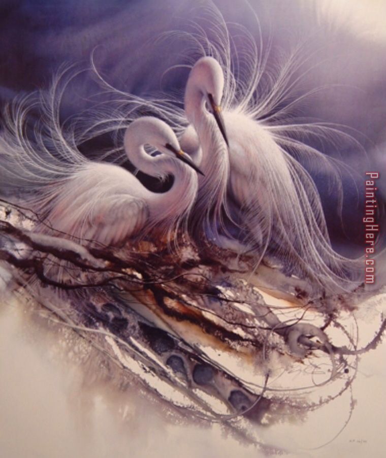 Courtship by Lee Bogle painting - 2017 new Courtship by Lee Bogle art painting