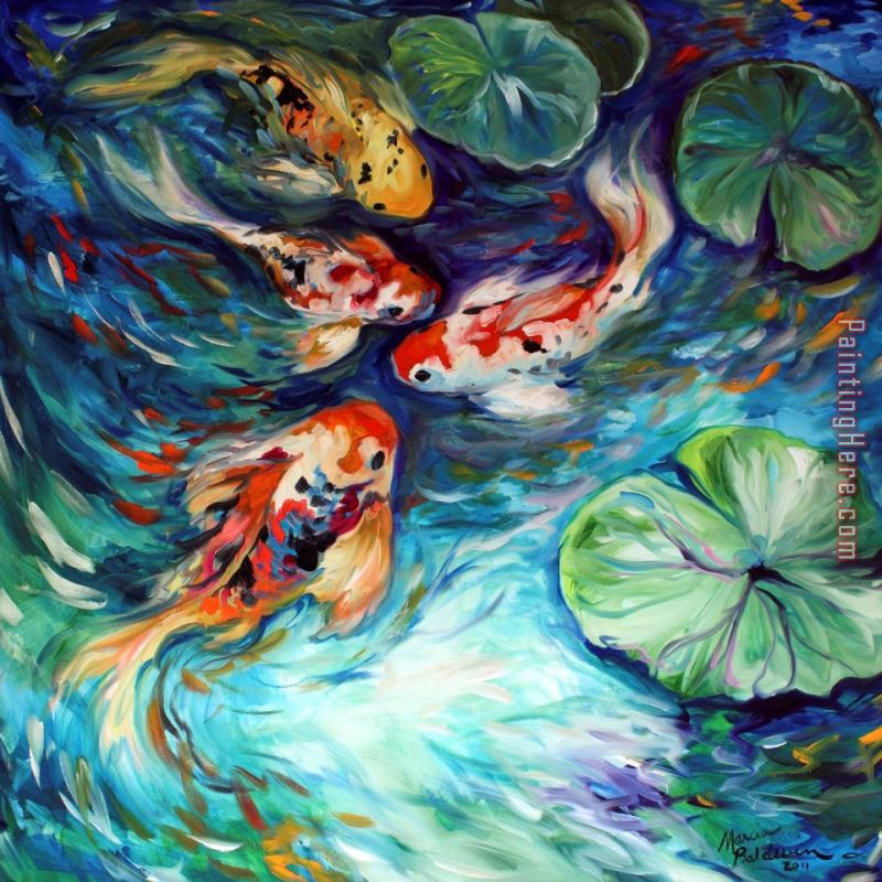 Dancing Colors Fish painting - 2017 new Dancing Colors Fish art painting