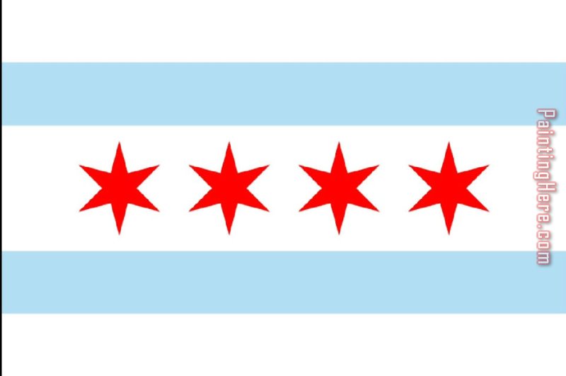 Chicago Flag by 2017 new