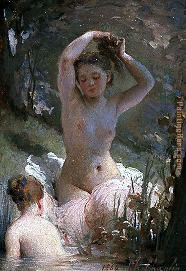 Two Girls Bathing