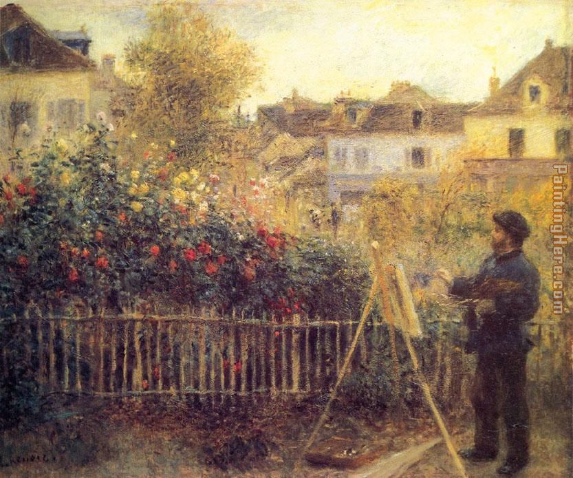 claude monet paintings. Claude Monet Painting in his