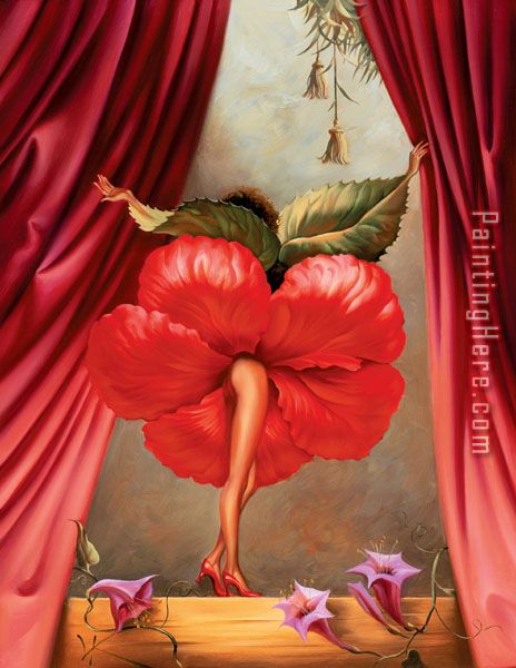 Hibiscus Dancer painting - Vladimir Kush Hibiscus Dancer art painting