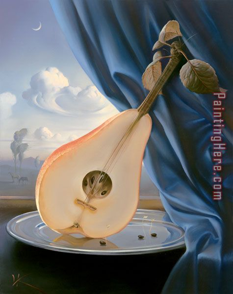 Still Life with Mandolin painting - Vladimir Kush Still Life with Mandolin art painting