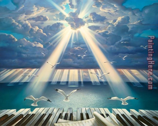 Symphony of The Sun painting - Vladimir Kush Symphony of The Sun art painting