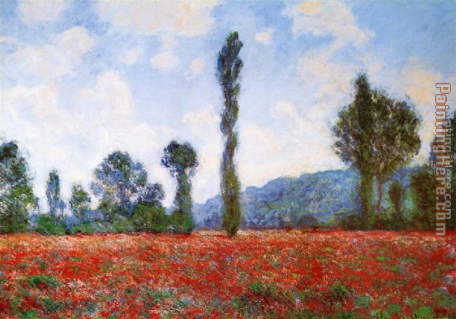 Claude Monet Field of Poppies painting anysize 50% off - Field of ...