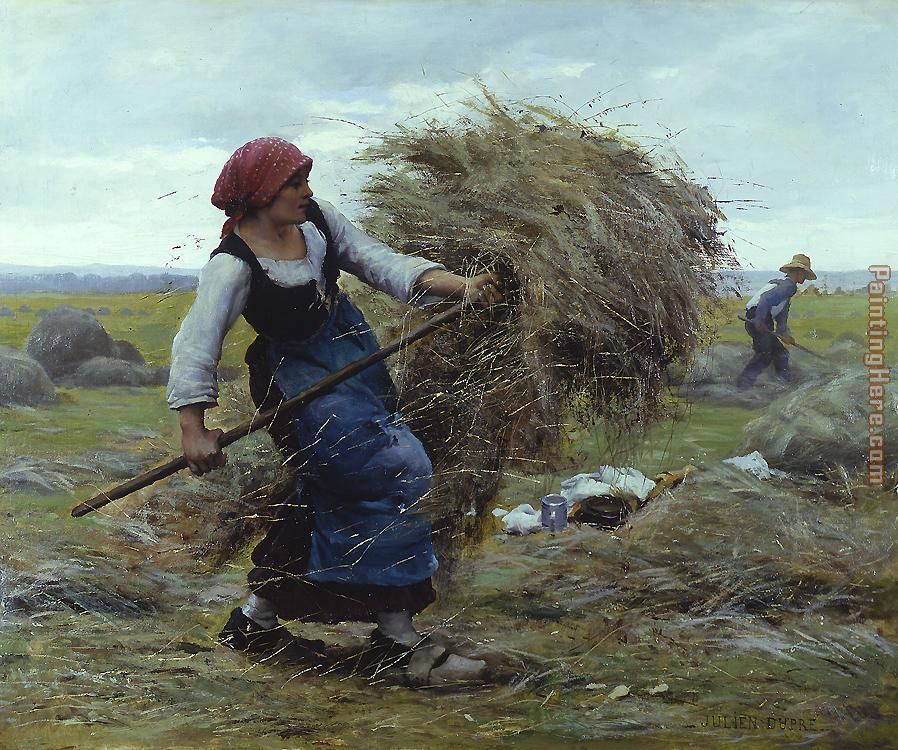 Julien Dupre Harvest Time painting anysize 50% off - Harvest Time ...