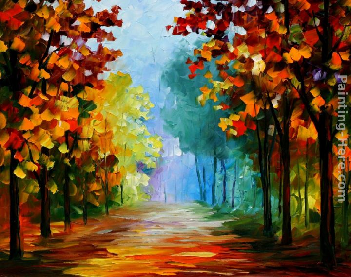 Leonid Afremov FOREST CLEARING painting anysize 50% off - FOREST ...