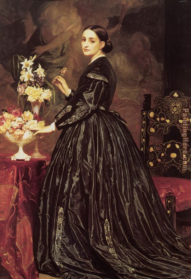 Mrs James Guthrie painting - Lord Frederick Leighton Mrs James Guthrie art painting