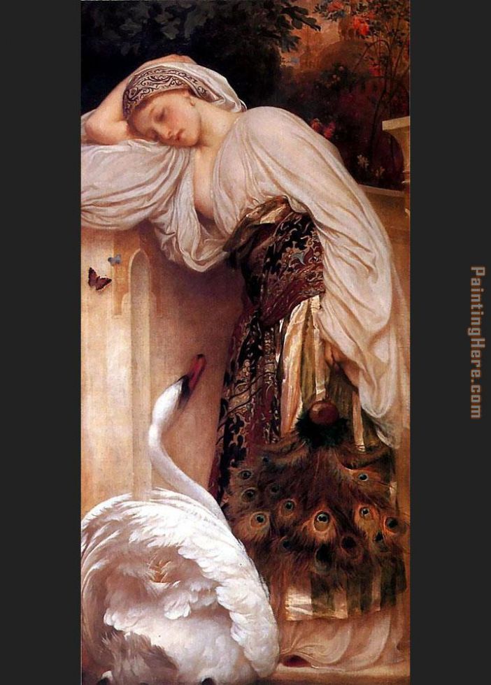 Odalisque painting - Lord Frederick Leighton Odalisque art painting