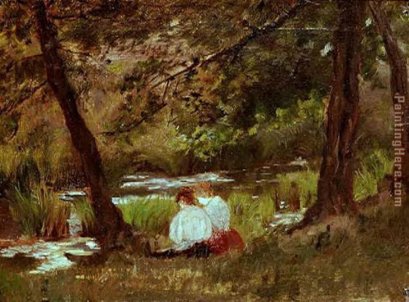 Mary Cassatt Two Women Seated By A Woodland Stream painting anysize 50% ...