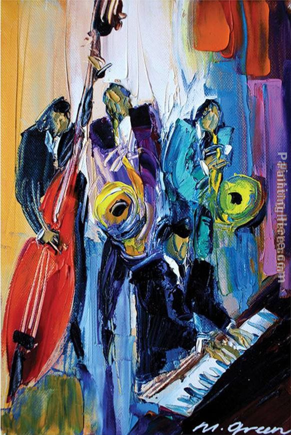 Maya Green Music for the Soul painting anysize 50% off - Music for the ...