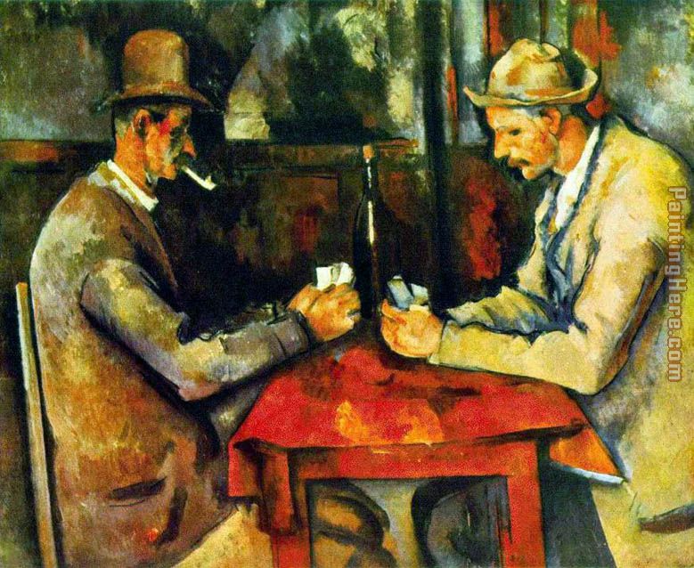 Paul Cezanne The Card Players painting anysize 50% off - The Card ...