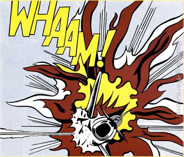 Roy Lichtenstein Whaam! II painting anysize 50% off - Whaam! II ...