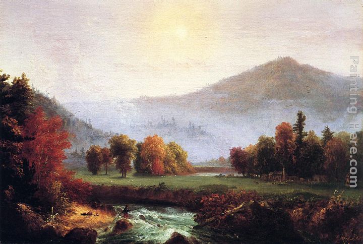 Thomas Cole Morning Mist Rising, Plymouth, New Hampshire painting ...