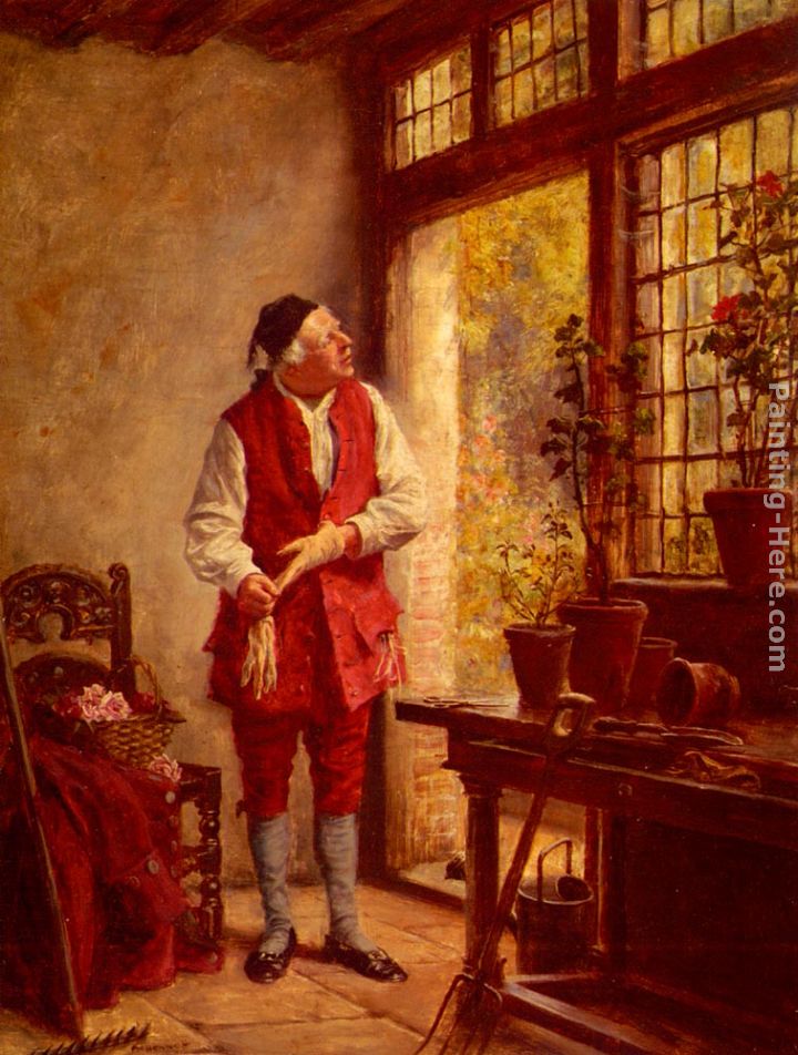 Frank Moss Bennett The Gardener painting anysize 50% off - The Gardener ...