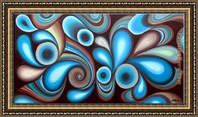 Blue Nude I 1952 Framed Paintings - Blue Brown by 2010