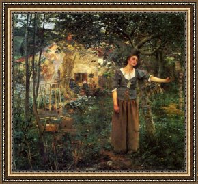 Joan of Arc Framed Paintings - Jules Bastien-Lepage Joan of Arc by 2010