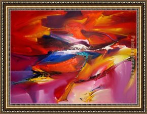 Jacob's Dream Framed Paintings - Sea Dream in Red VII Khun Suthirak by 2010