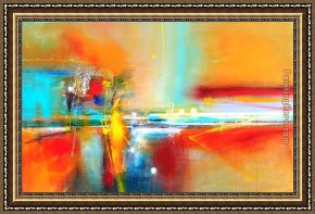 Venice Twilight Framed Paintings - Twilight zone over bas strait by 2010
