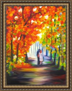 Deer Park Framed Paintings - Two in the Park by 2010