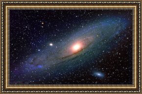 Andromeda Framed Paintings - Andromeda galaxy by 2011
