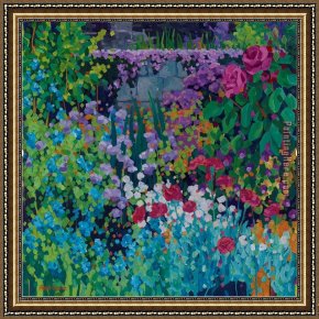 Golding Constable's Flower Garden Framed Paintings - Flower Garden by 2011