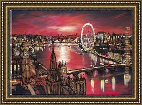 View Framed Paintings - sky view london - paul kenton by 2011