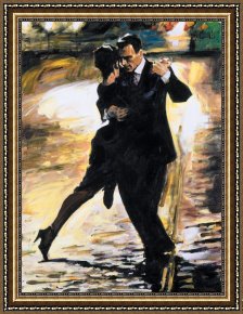 The Passion of Music Framed Paintings - Tango en Passion by 2011
