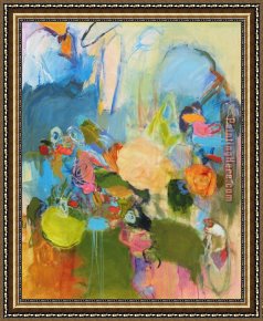 2017 New Framed Paintings - Allysum Montanus by 2017 new