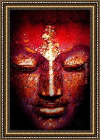 2017 New Framed Paintings - Buddha Face by 2017 new