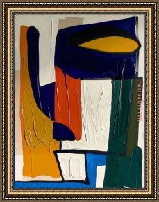 Colorful Impasto Framed Paintings - Colorful Impasto by 2017 new