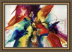 Colorful Impasto Framed Paintings - Colorful Life by 2017 new