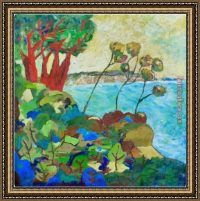 Colorful Impasto Framed Paintings - Impasto Scene by 2017 new