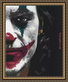 Why So Serious The Joker Framed Paintings - Joker by 2017 new