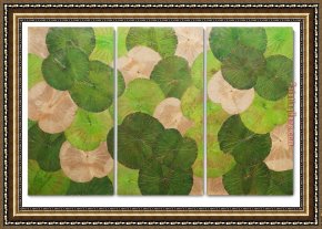 The Lotus Soul Framed Paintings - Lotus Leaf by 2017 new