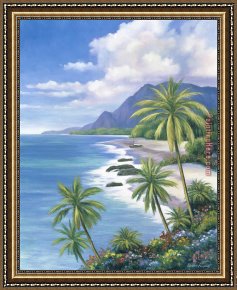 Paradise Framed Paintings - Tropical Paradise 2 by 2017 new