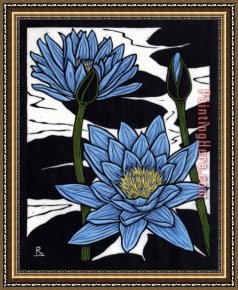2017 New Framed Paintings - Waterlily by 2017 new