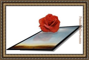 Allegory of Arts Framed Paintings - Meditative Rose I by 3d art