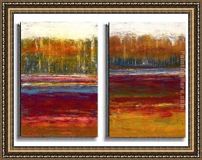 Pear Tree Framed Paintings - Olga Chuqui Tree Line by Abstract