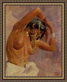 Adams Framed Paintings - Harem Dancer by Adam Styka