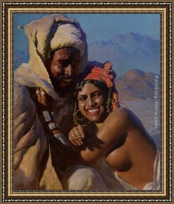 Adams Framed Paintings - The Favorite by Adam Styka