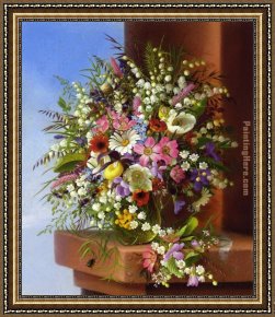 Promise of Spring Framed Paintings - Spring Bouquet by Adelheid Dietrich